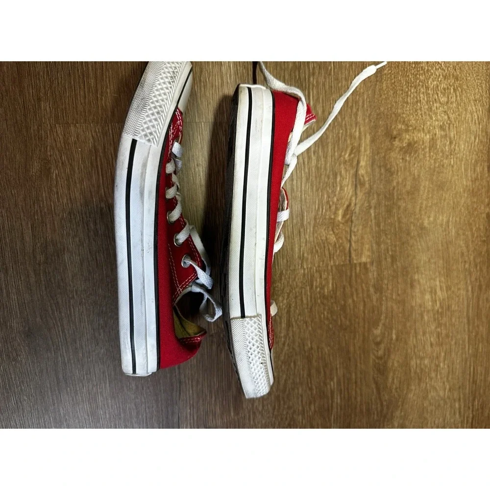 Converse Chuck Taylor All Star Low Top Red Womens Size 7 Canvas Sneakers - Picture 8 of 8